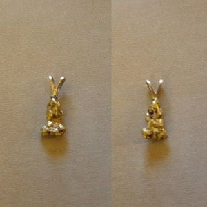 Gold nugget pendant